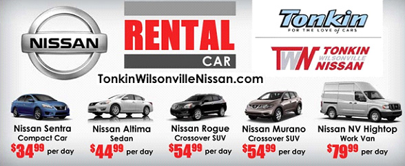 Tonkin Wilsonville Nissan Rental Car Tonkin Wilsonville Nissan Rental Car