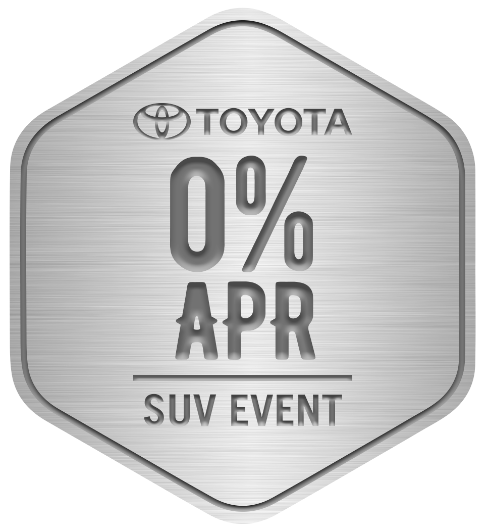 Toyota zero percent APR SUV event