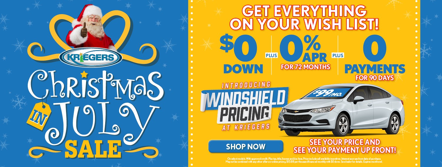 Kriegers Christmas July Sale