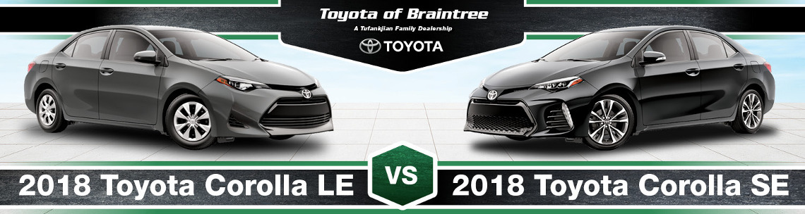 2018 Toyota Corolla LE vs. SE Trim Comparison in Braintree, MA | Toyota