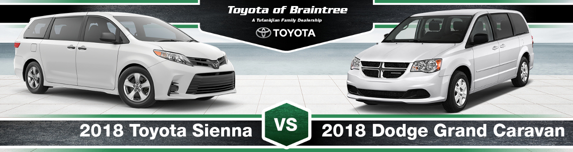 2018 Toyota Sienna Vs 2018 Dodge Grand Caravan Differences