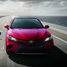2019 Toyota Camry on road