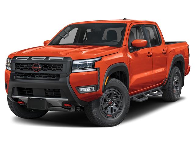 Afterburn Orange 2025 Nissan Frontier Pickup Truck Four-Wheel Drive 9-Speed Automatic