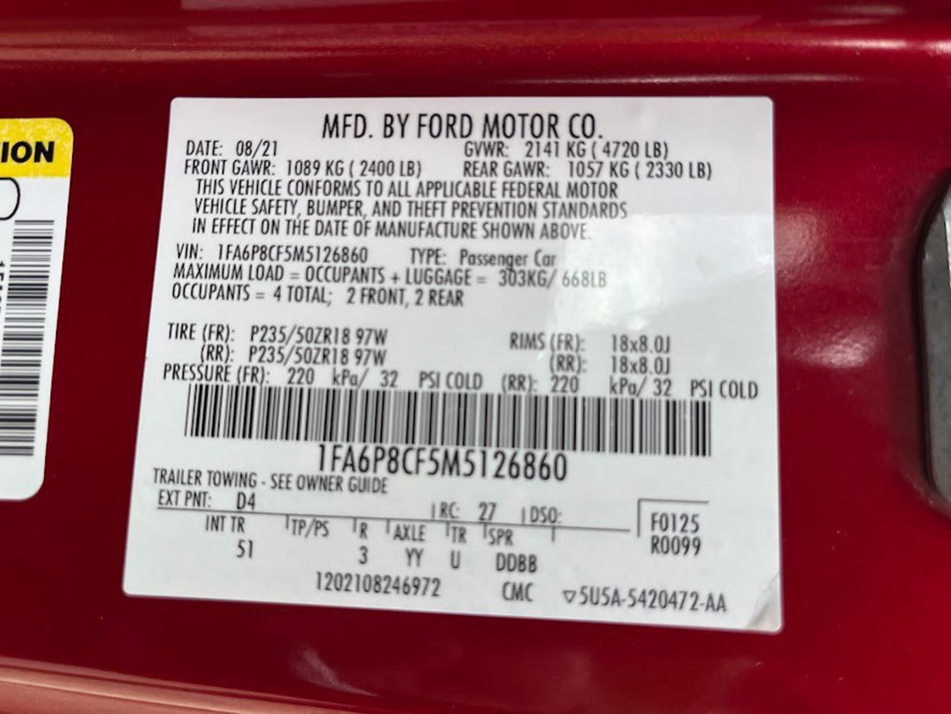 2021 Ford Mustang GT Premium - Photo 6