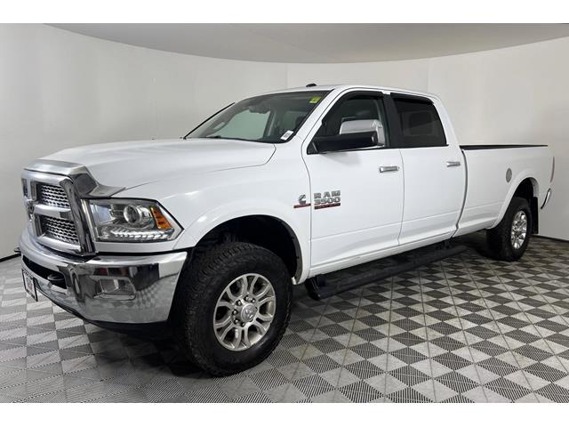 Bright White 2013 RAM 3500 Laramie Crew Cab LB 4WD Pickup Truck Four-Wheel Drive 6-Speed Automatic