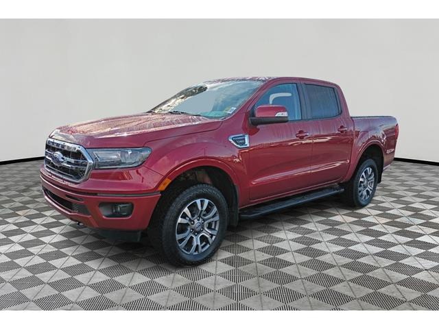 Rapid Red Metallic Tinted Clearcoat 2021 Ford Ranger Lariat SuperCrew 4WD Pickup Truck Four-Wheel Drive 10-Speed Automatic