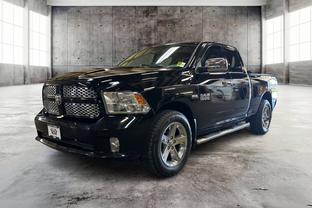 Black Clearcoat 2014 RAM 1500 Pickup Truck Four-Wheel Drive 8-Speed Automatic