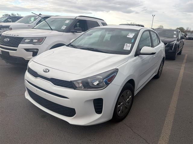 Clear White 2019 Kia Rio LX FWD Sedan Front-Wheel Drive 6-Speed Automatic