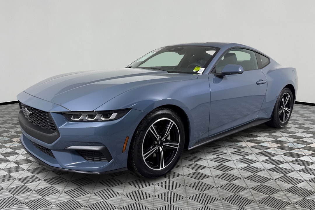 Vapor Blue Metallic 2024 Ford Mustang EcoBoost Fastback RWD Coupe Rear-Wheel Drive 10-Speed Automatic