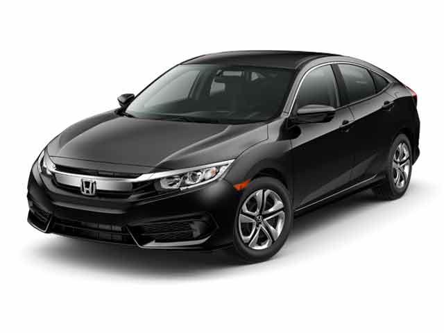 Gray 2017 Honda Civic LX Sedan Front-Wheel Drive Continuously Variable Transmission
