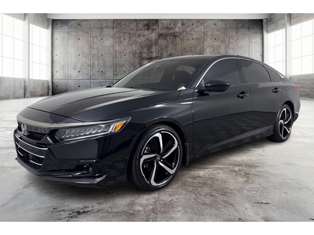 Crystal Black Pearl 2021 Honda Accord Sedan Front-Wheel Drive 10-Speed Automatic