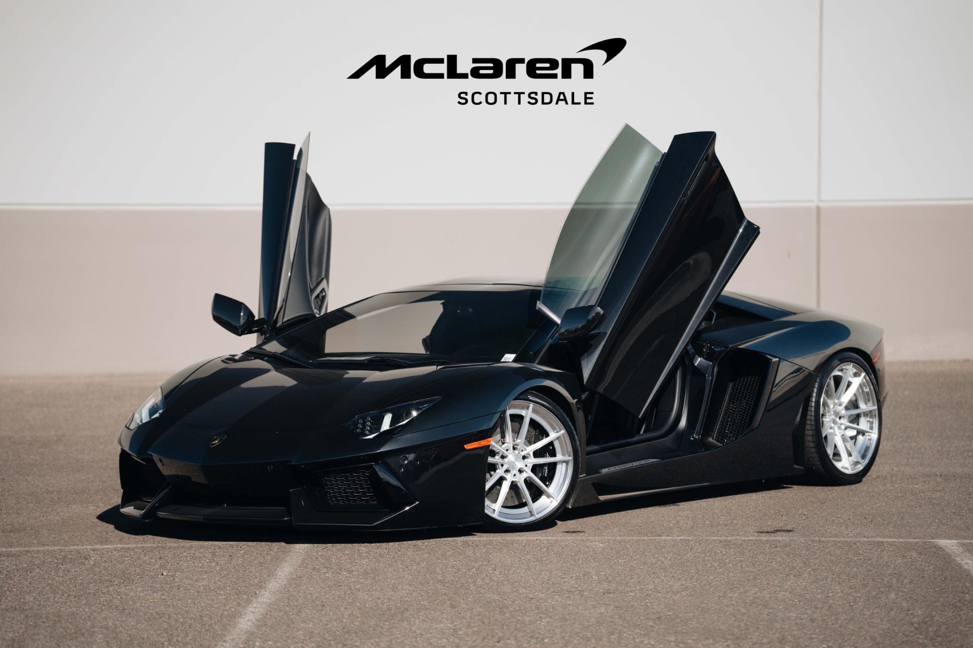 Used 2014 Lamborghini Aventador Base with VIN ZHWUR1ZD1ELA02455 for sale in Scottsdale, AZ